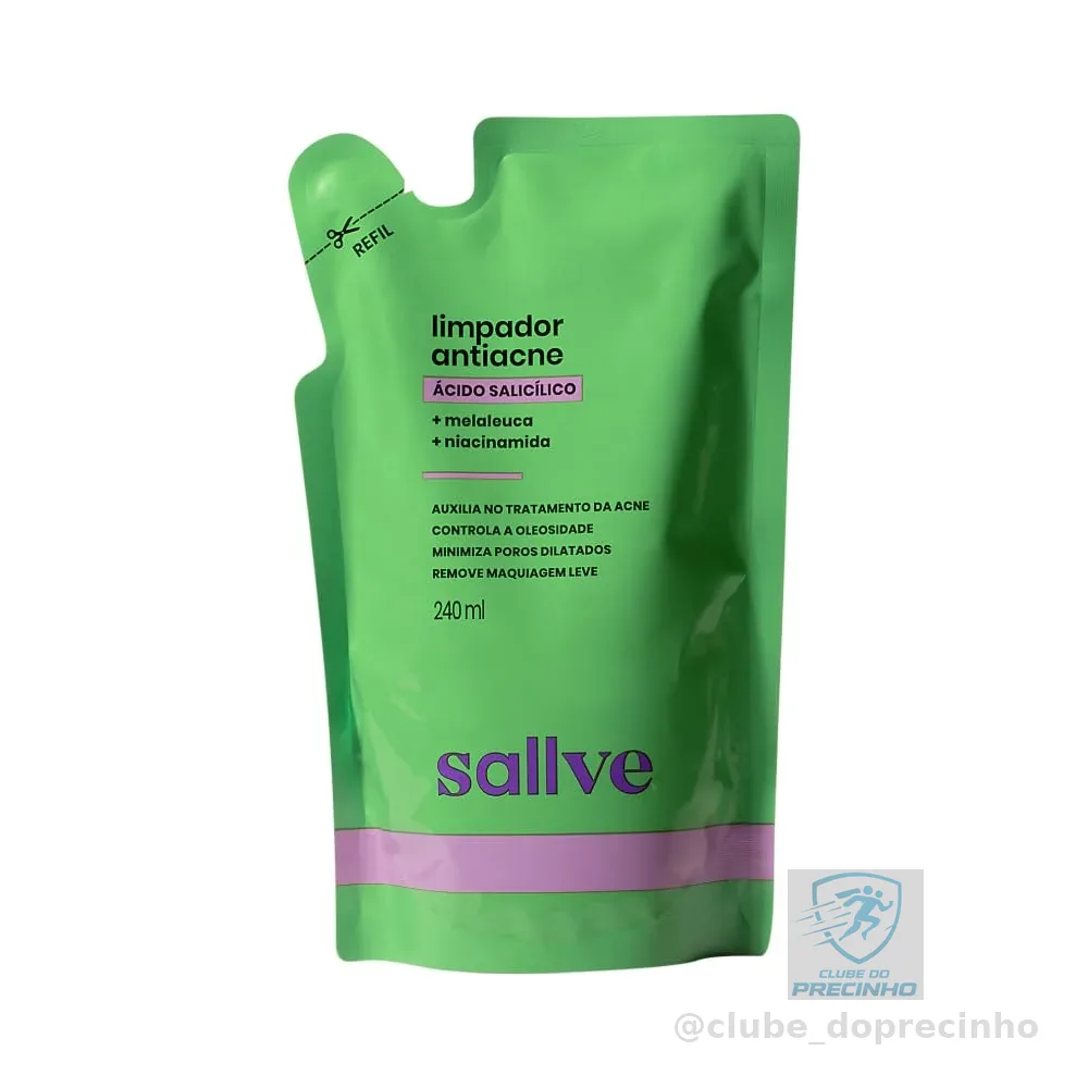 Sallve Refil Limpador Facial Antiacne 240ml