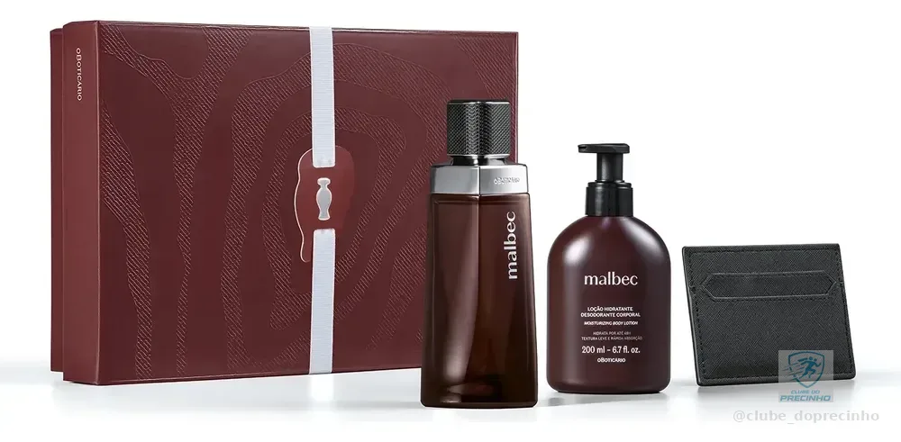 Kit Presente Malbec Tradicional Masculino O Boticário Clássico Original
