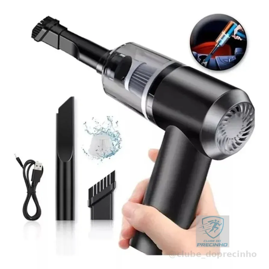 Mini Aspirador De Pó 3 em 1 a Vacuo Usb Portátil Recarregavel -SE8010