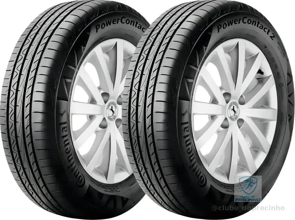 Kit 2 Pneus 205/55R16 Continental PowerContact 2 91V Aro 16