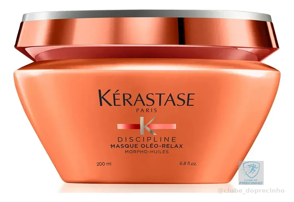 Máscara Capilar de Hidratação Intensa Anti-Frizz com Proteção Térmica até 230ºC para Cabelos Secos e Indisciplinados, Discipline Oléo-Relax, Kérastase 200ml