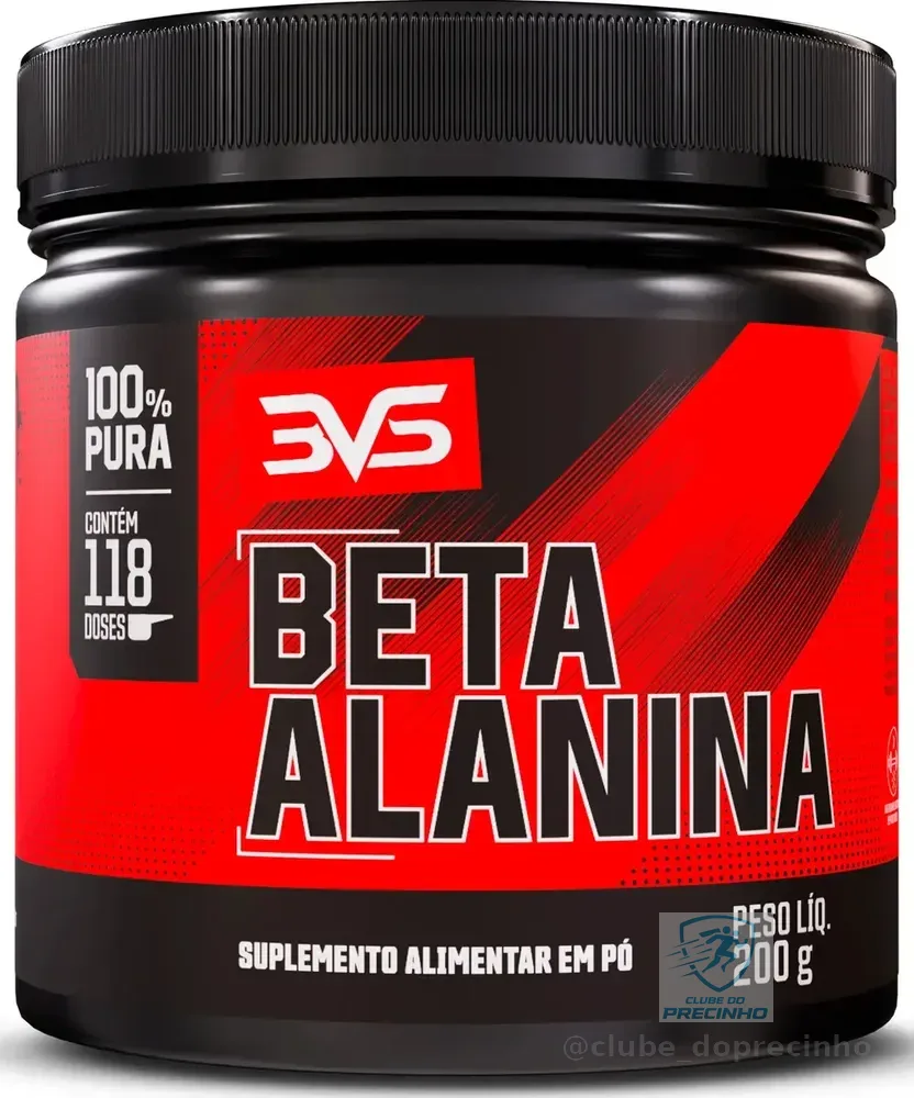 Beta Alanina 200g - Fórmula Avançada 100% Pura com 117 Doses - 3VS Nutrition