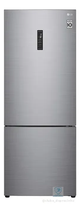 Geladeira Smart LG Frost Free Inverter 451L Inverse Cor Inox Look - 127V