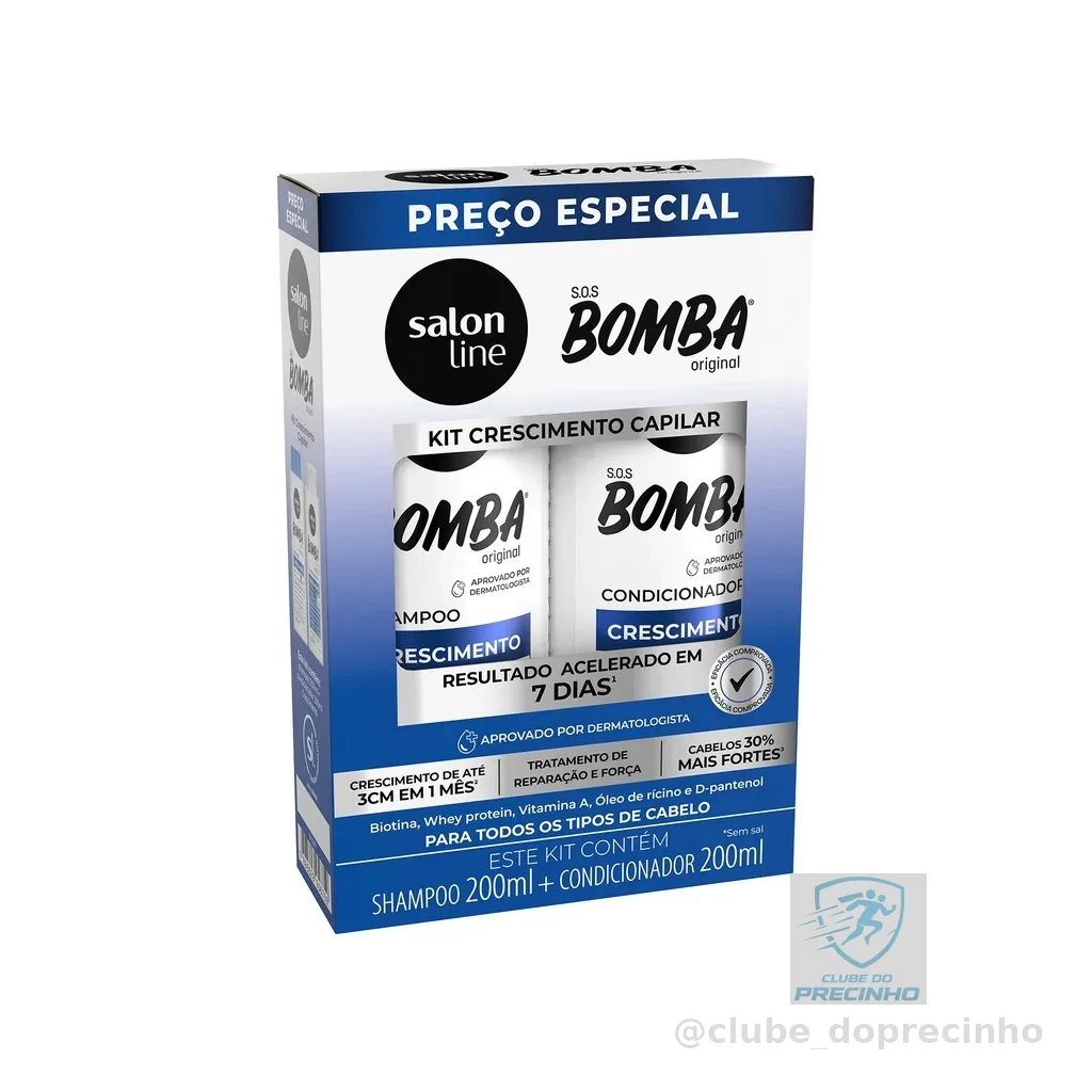Kit Shampoo + Condicionador SOS Bomba Original Salon Line 200ml