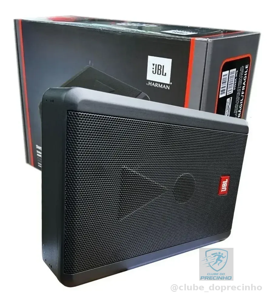 Caixa Amplificada Jbl Sw8a-ms Slim Sub 8pol 200wrms 3 Canais Cor Preto