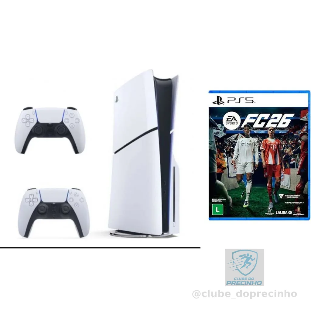playstation 5 com 2 controles + FIFa 26