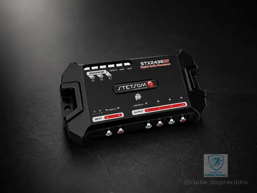 Processador de Áudio Digital Stetsom STX2436BT com Bluetooth TOP