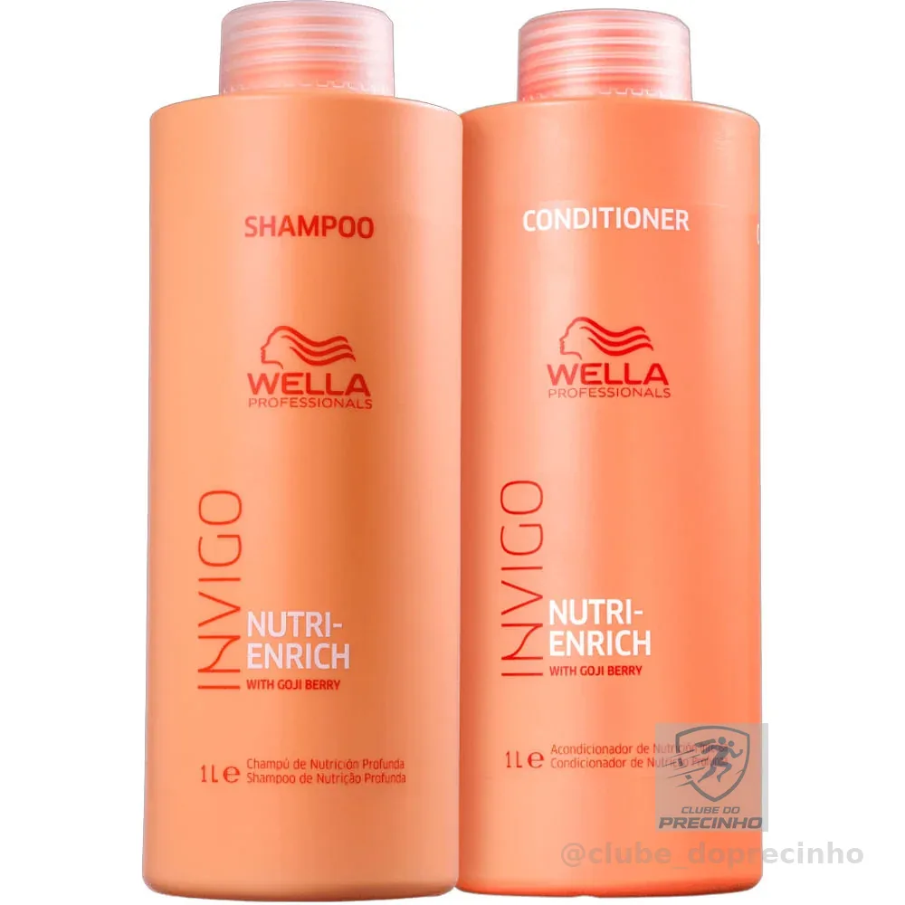 Kit Shampoo e Condicionador Wella Invigo Nutri Enrich 1L