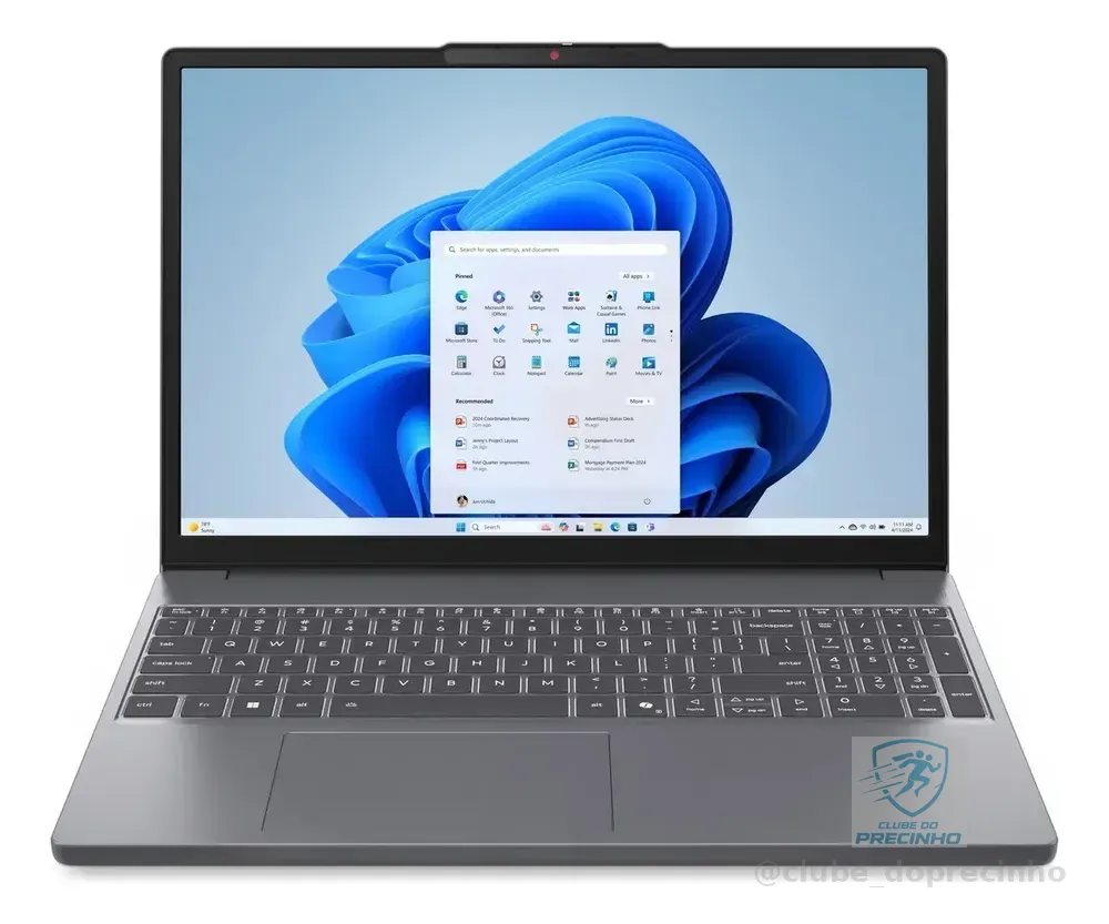 Notebook Lenovo IdeaPad Slim 3 15IRH10 Intel Core i5-13420H 8GB 512GB SSD Windows 11 15.3" - 83NS0002BR Luna Grey