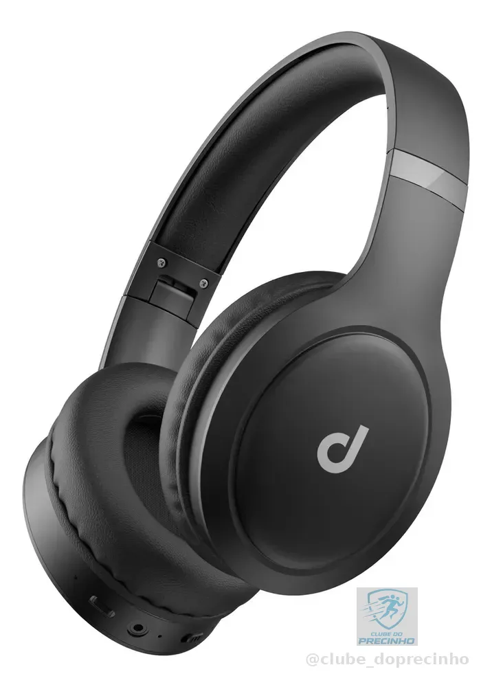 Fone De Ouvido Headphone Dapon H02D Bluetooth 5.1 Over-ear 22h Preto