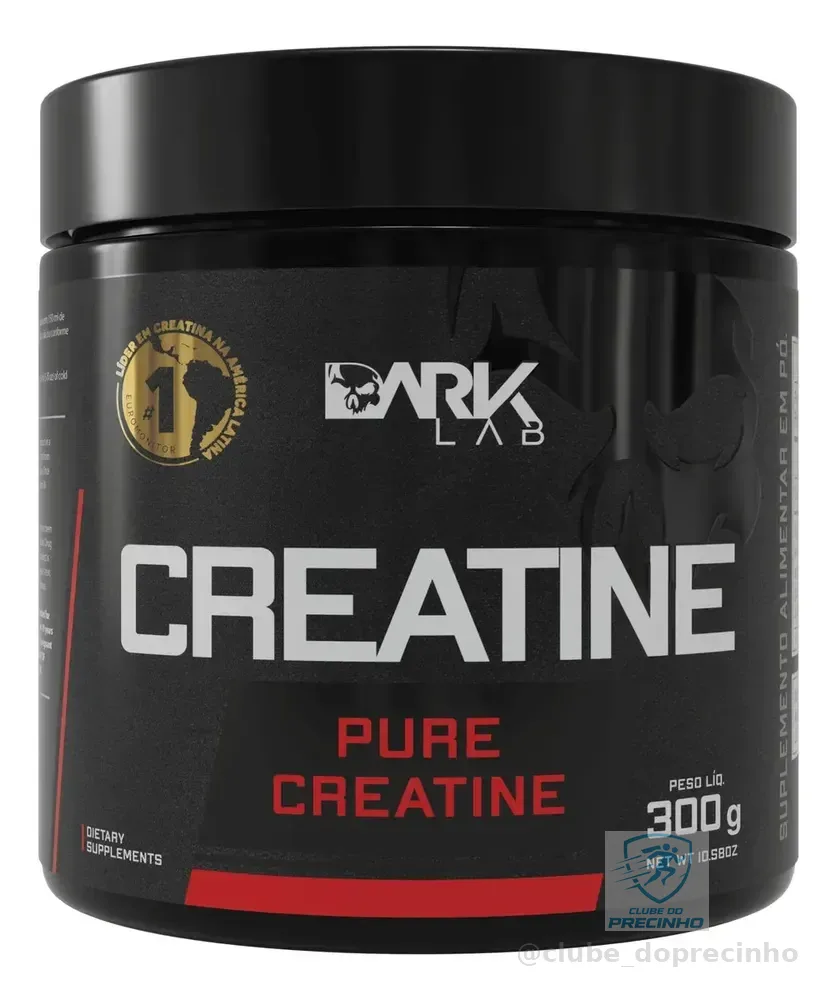 Creatina Monohidratada em Pote 300g 100% Pura Dark Lab