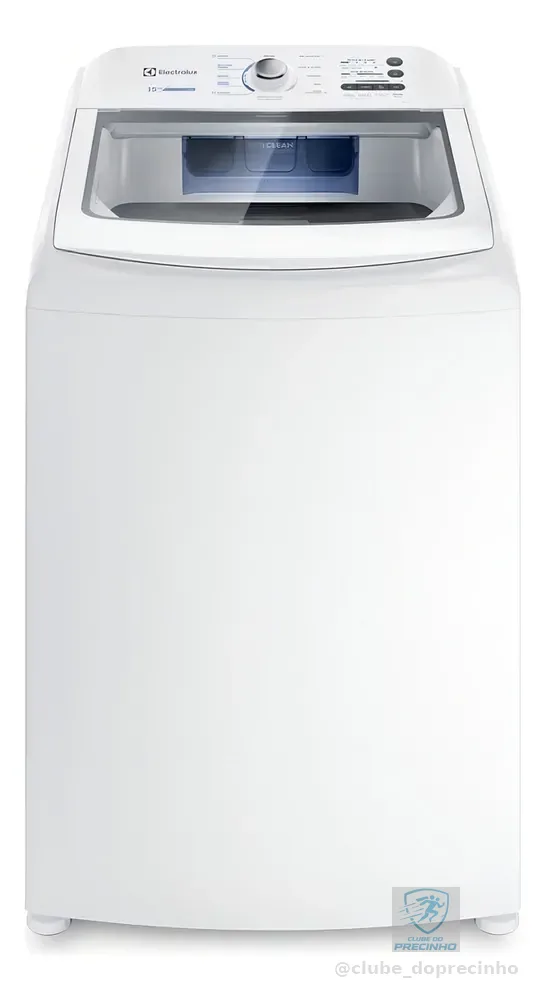 Máquina de Lavar Electrolux 15kg Branca Essential Care com Cesto Inox e Jet&Clean LED15