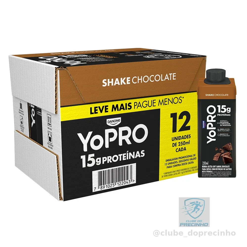 YoPRO Chocolate 15g de proteínas 250ml - 12 unidades