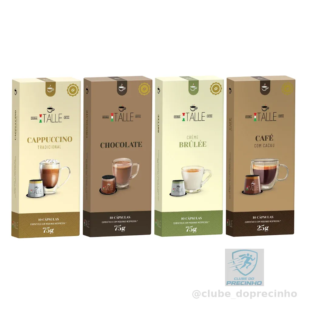 Capsulas Nespresso Chocolate Brulee Cappuccino Café Italle 40 Unid
