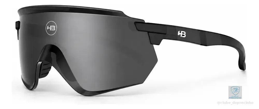Óculos De Sol Hb Flare M Black D Nickel Gray Lançamento 26 Liso Preto Nickel Gray