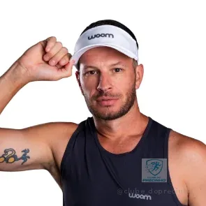Viseira Woom Running Aero Fast Branco
