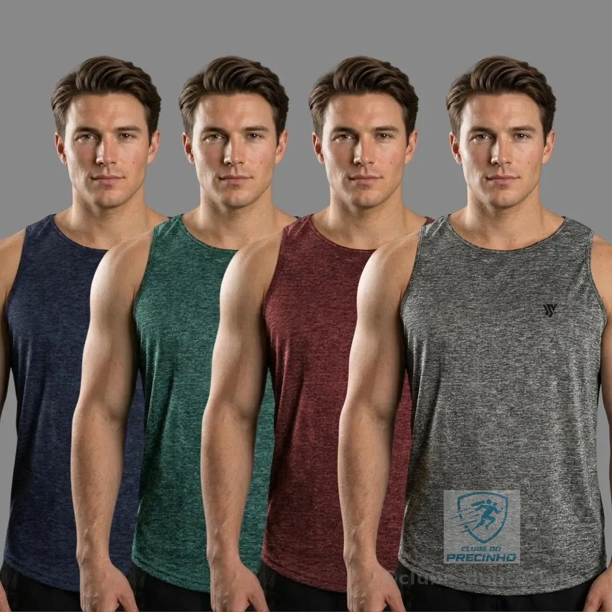 Kit 4 Camiseta Masculina Regata Dry Passeio e Treino Premium