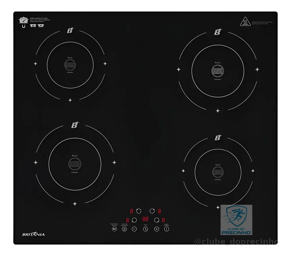 Cooktop De Indução Britânia 6000w Bcte40a