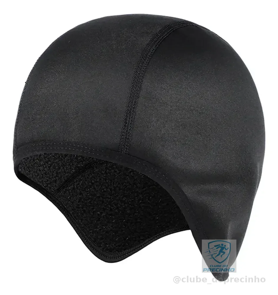 Bandana Gorro Touca Ciclismo Proteção Contra O Frio Bike Preto Único