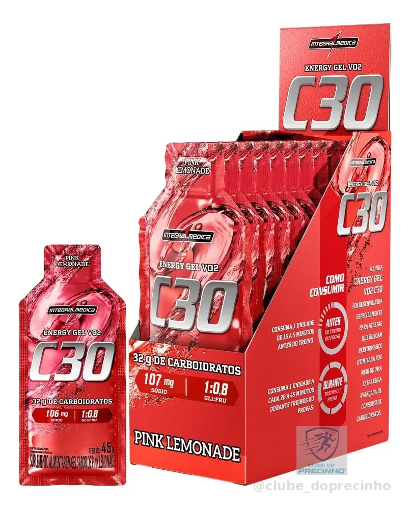 VO2 Energy Gel Pink Lemonade Integralmédica