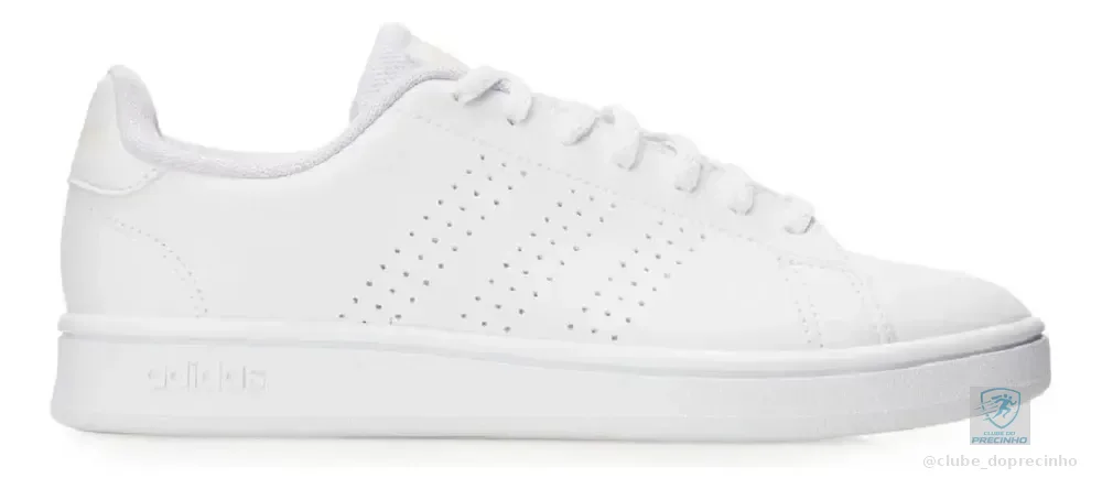 Tênis Casual Feminino Advantage Base 2.0 adidas Branco Liso 35 Br