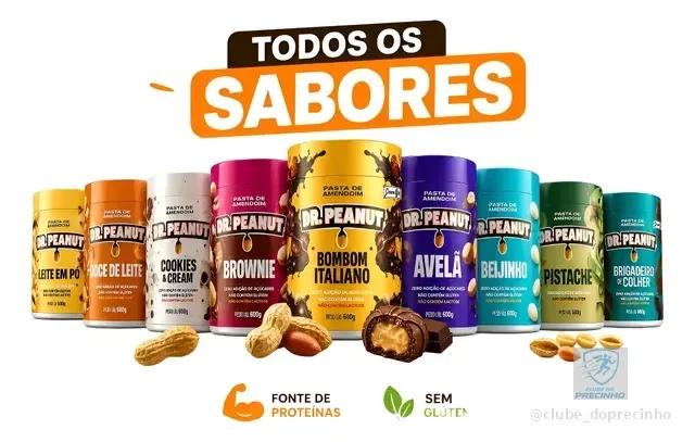 Pasta De Amendoim Dr. Peanut 600g Novos Sabores Gourmet