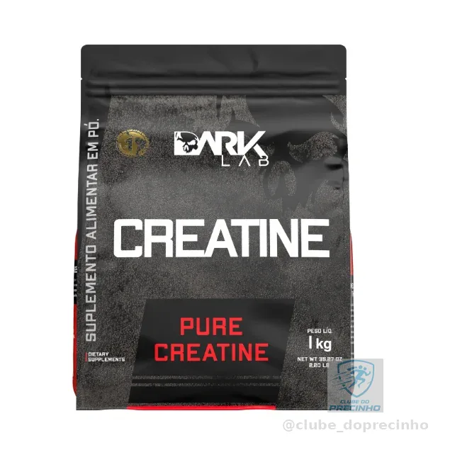 Creatina Monohidratada Pura Refil 1Kg Dark Lab - Creatine, Creatina 100% Pura