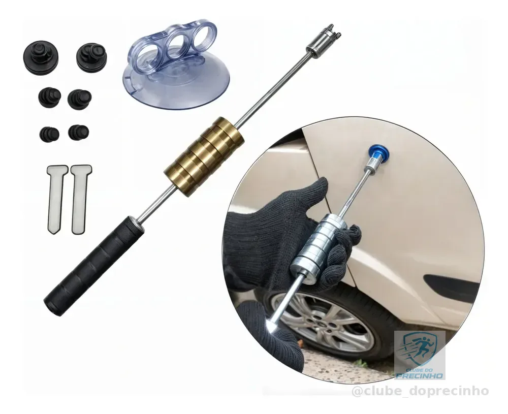 Kit Repuxadeira Dinâmica Martelinho Ouro Clz + Pino Rebatedor + 8 Ventosas!