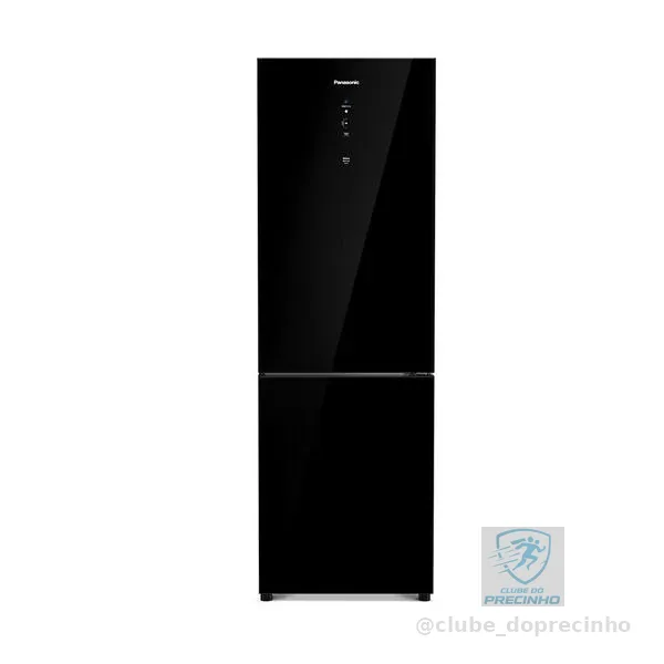 Geladeira Intuitive+ Panasonic BB41 Frost Free Inverter 407L Black Glass - NR-BB41GV2B