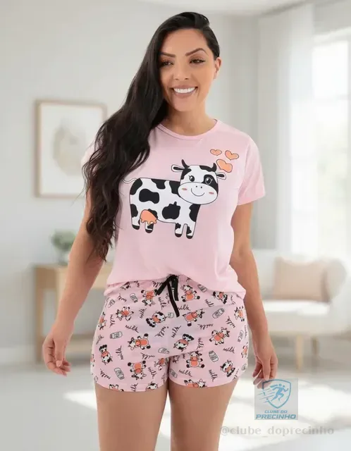 Pijama Feminino Antialérgico Maha Verão Atacado