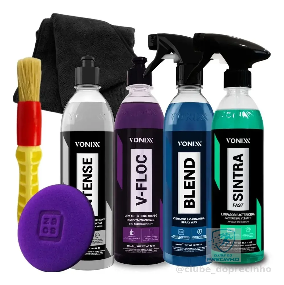 Kit Lavagem Automotiva V-floc Blend Sintra Intense Vonixx