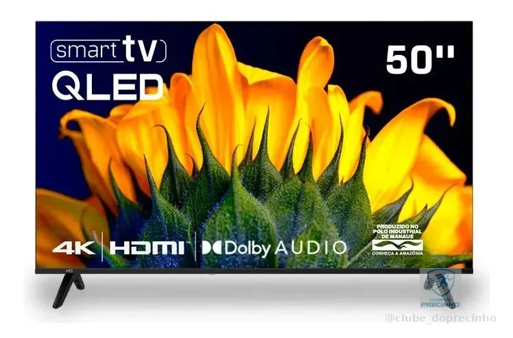 Smart Tv Hq Qled 50 Polegadas 4k Wi-fi Bluetooth Hq-qled50sm