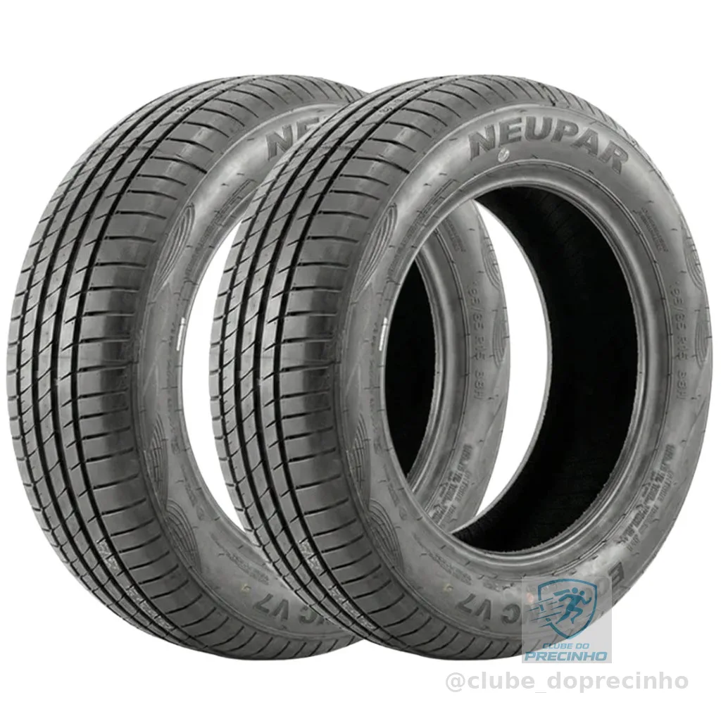 Kit 2 Pneus 185/60 R15 Neupar EcoSync V7 84H Aro 15 Novo
