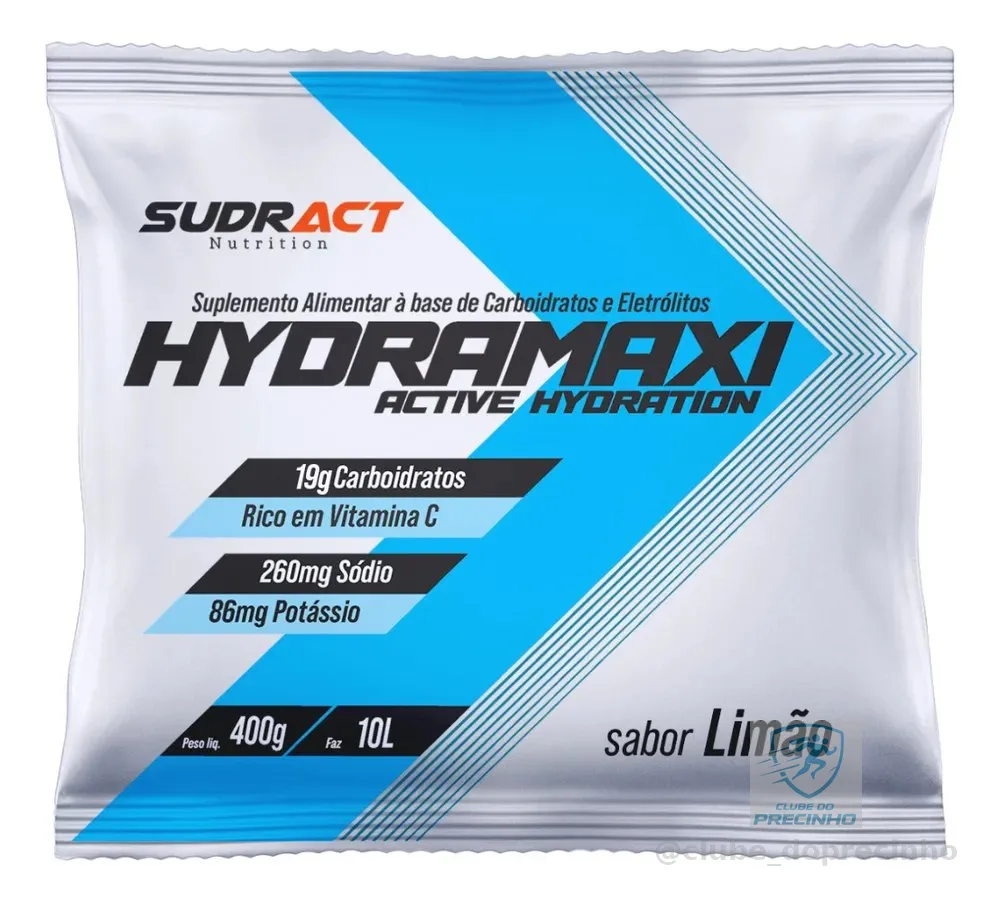 Isotônico Sudract Esportivo Limão 400g Carboidratos e Eletrólitos