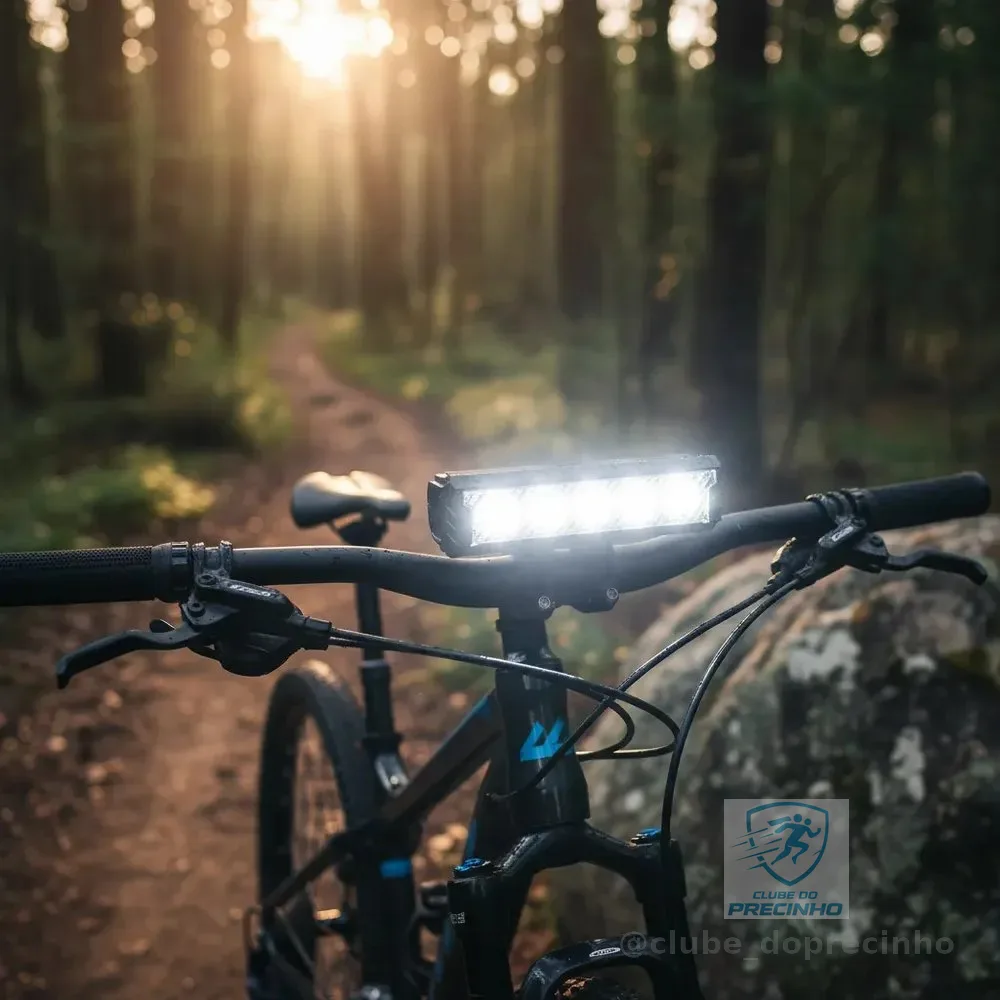 Farol Monster 5 Led Tg3 Lanterna Bike 20.000 Lumens Usb