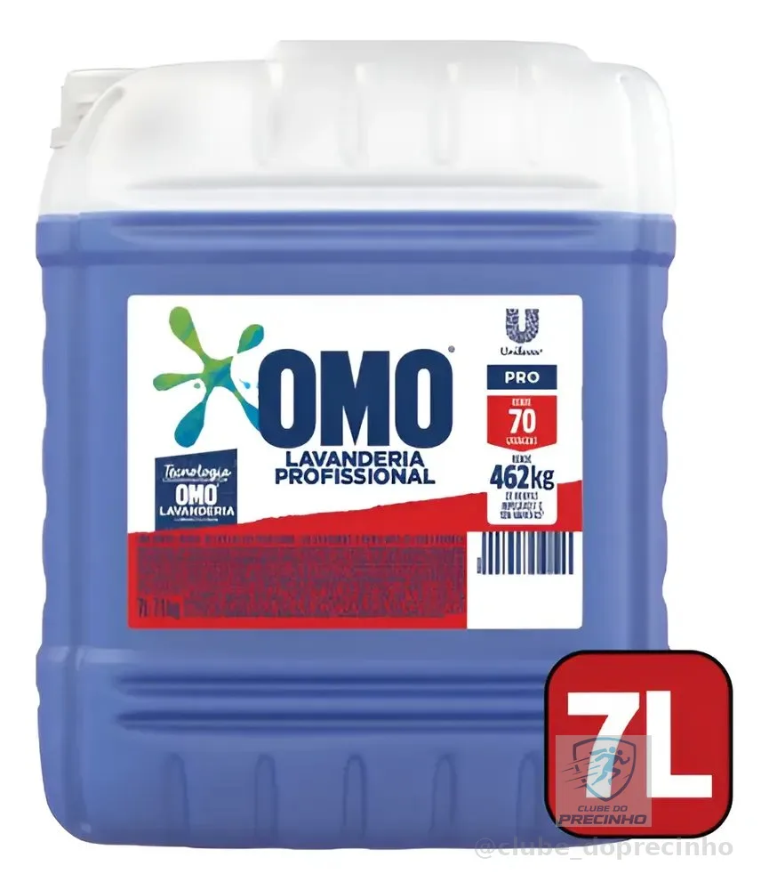Lava Roupas Omo Sabão Liquido Lavagem Perfeita 7 Litros