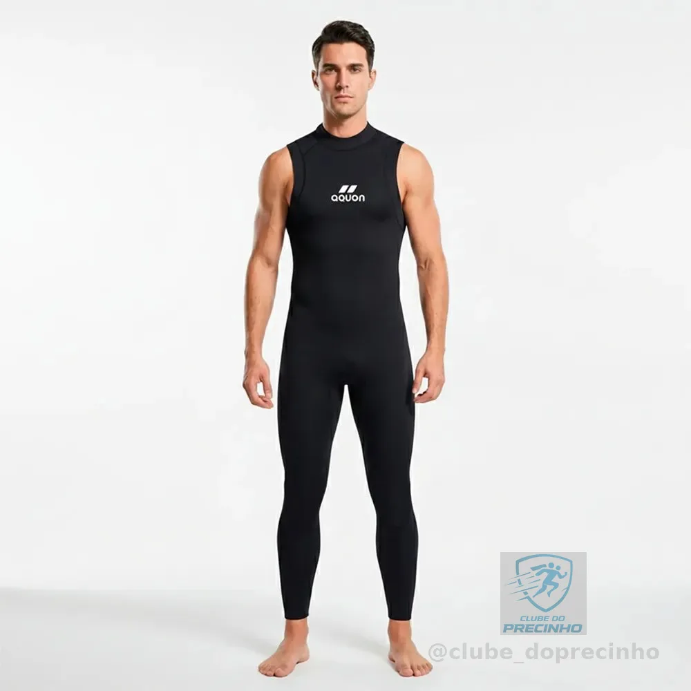 Roupa De Neoprene 3mm Aquon Para Triathlon E Natação 2026 M 3 Mm