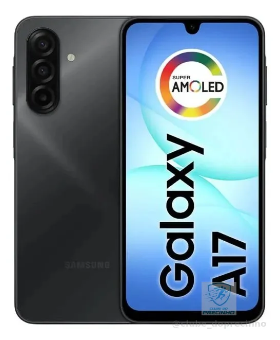 Celular Samsung Galaxy A17 Com Ia, 256gb, 8gb Ram, Câm De 50mp, Tela De 6.7 , Nfc, Ip54 - Preto 4G