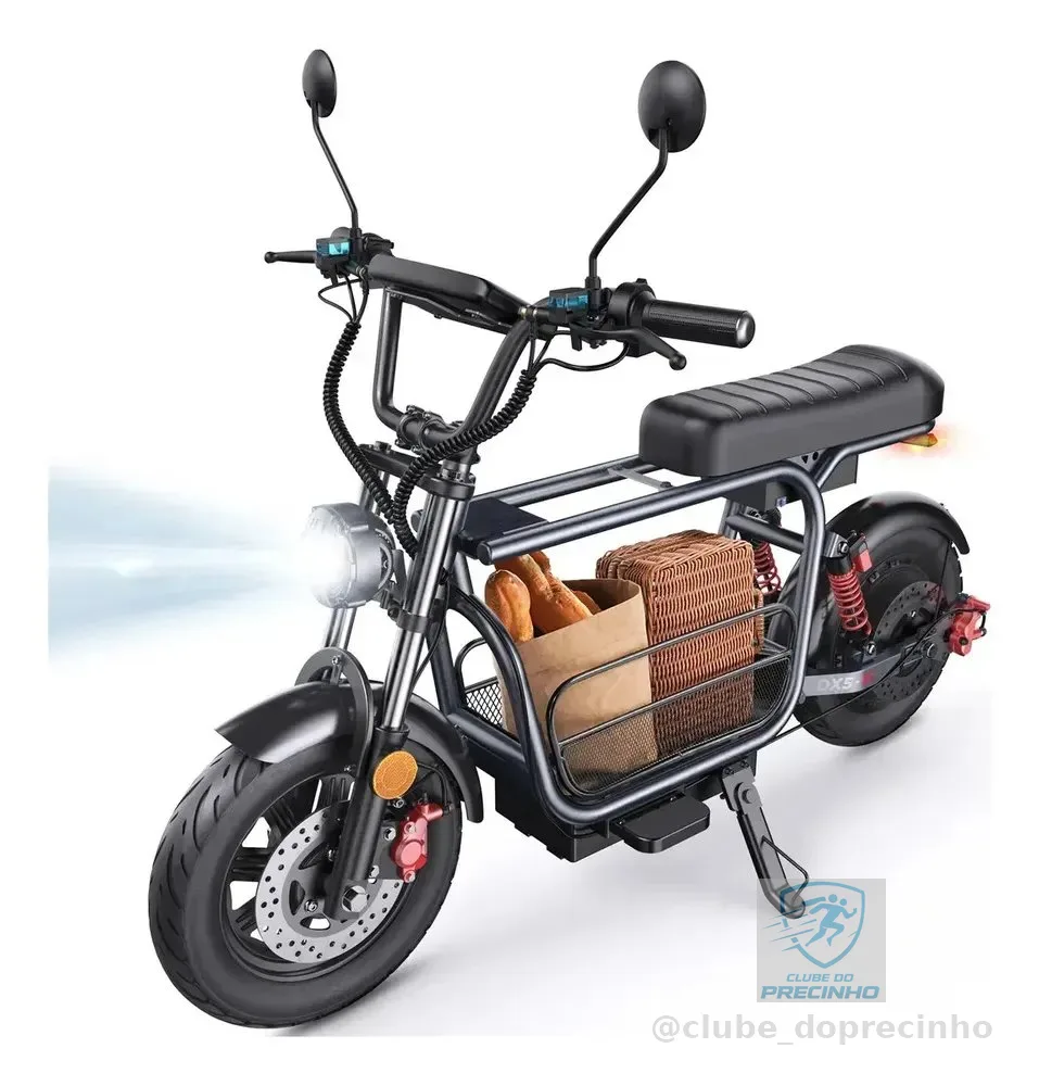 Scooter Elétrico Dx5 Motor 1500w Adulto Max 55km/h Preto