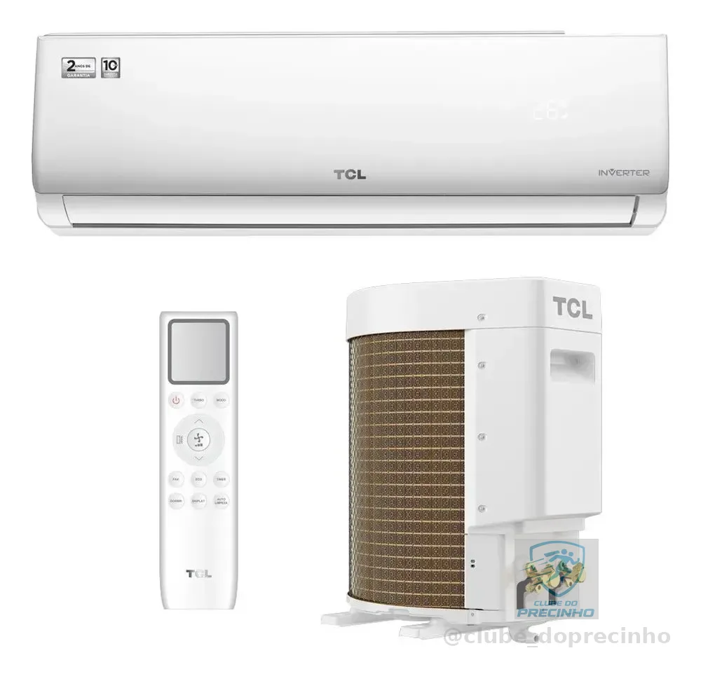Ar-Condicionado Split TCL Semp Hi Wall Elite 9000 BTUs Inverter Branco