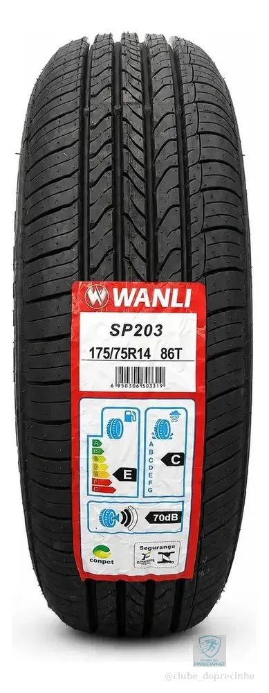 Pneu Wanli 175/75r14 86t Sp203 aro 14