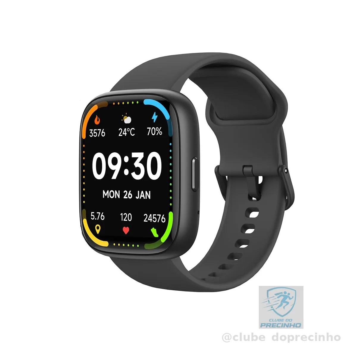 Bettdow SmartWatch, relogio smartwatch com Ecrã tátil e Alexa, à prova d'água IP68, relogio feminino e masculino, com 100+ modo esportivo e recebimento de notificações(preto)