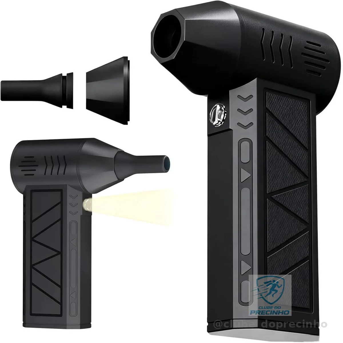 Mini Soprador De Ar Portátil 130000 Rpm, Jet Fan Turbo Fan Recarregável, Para ar livre, Limpeza De Eletrônicos, Infláveis, Uso Doméstico (Preto)