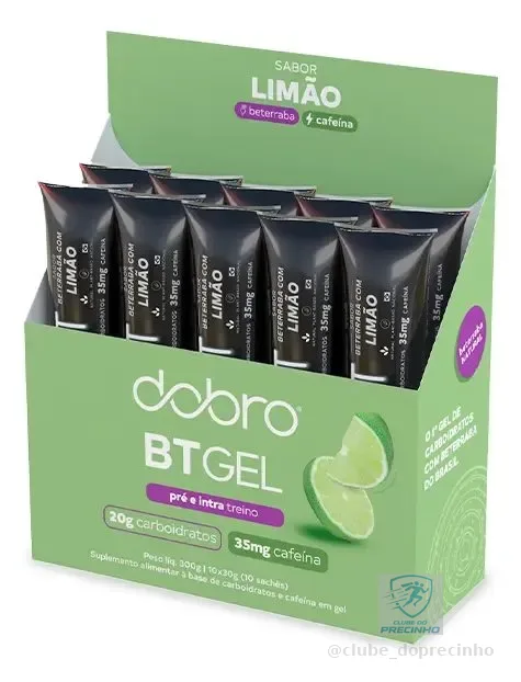 Dobro Bt Gel Beterraba Com Limão E Cafeína Natural - 10x30gr