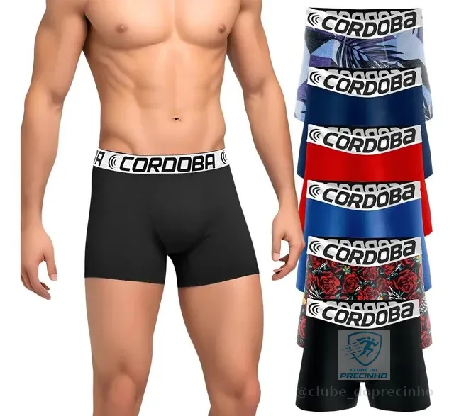 Kit 6 Cuecas Masculinas Boxer Variadas Alta Qualidade Aaa
