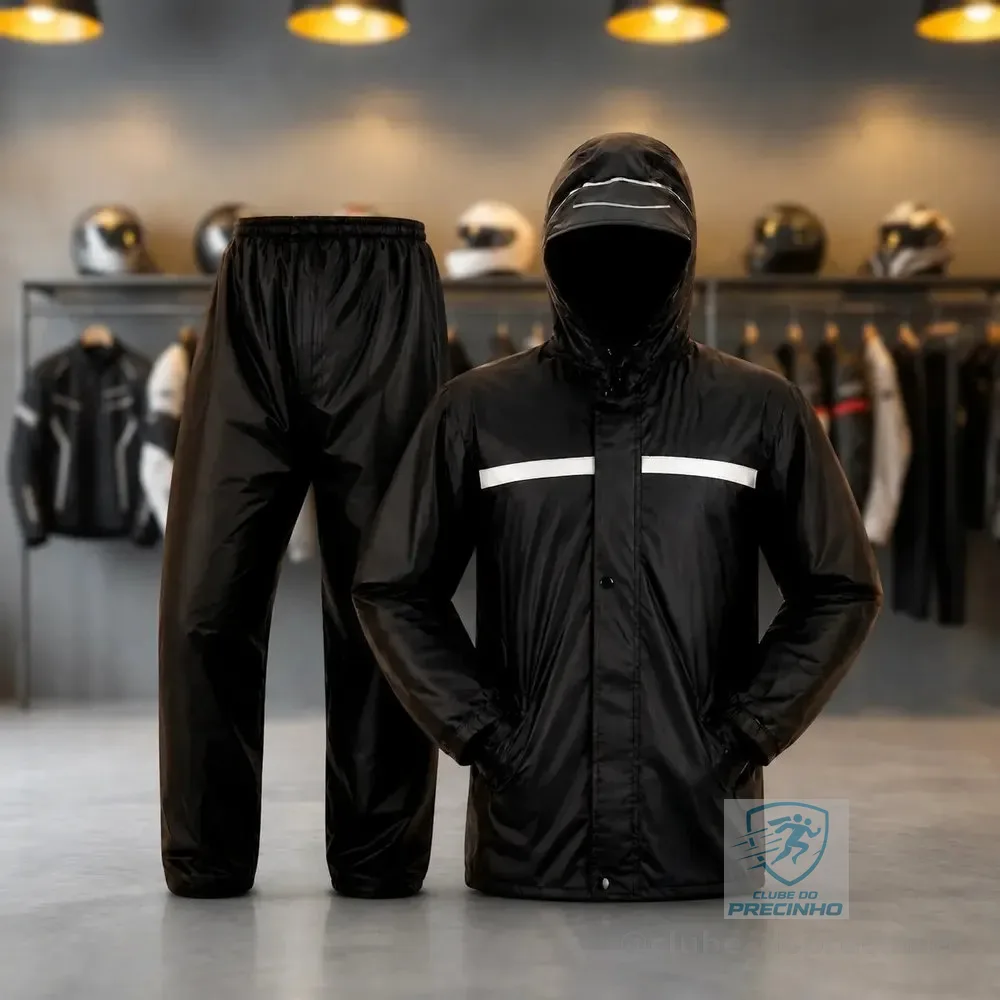 Capa De Chuva Moto Motoqueiro Impermeável Reforçada G 44 Ao 46