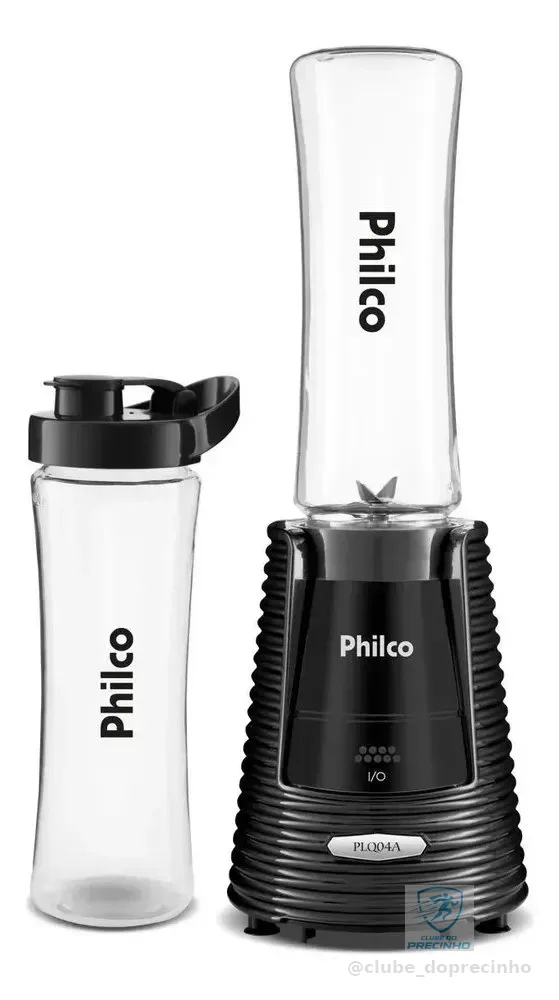 Liquidificador Philco Portátil 2 Squeezes 400W PLQ04A