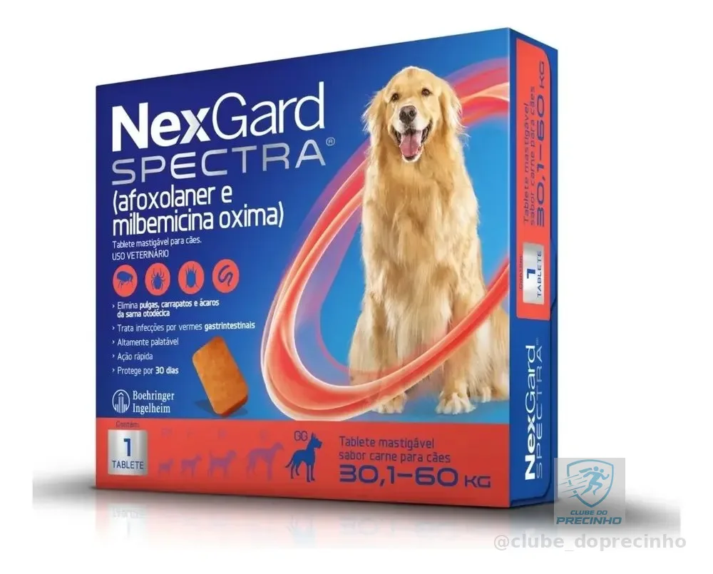 Spectra Nexgard Antipulgas E Carrapatos De 30,1 A 60kg - Ful