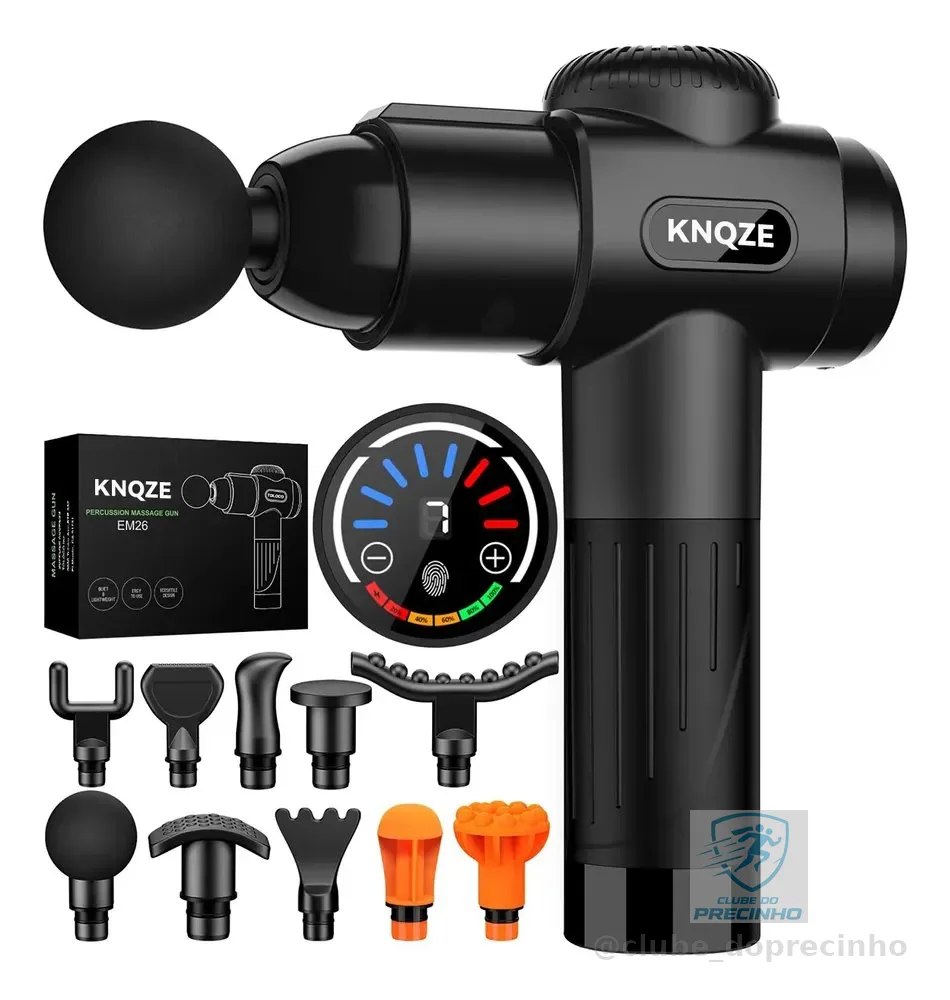 Pistola Massageadora Profissional Com Liberação Miofascial 127/220v Preto