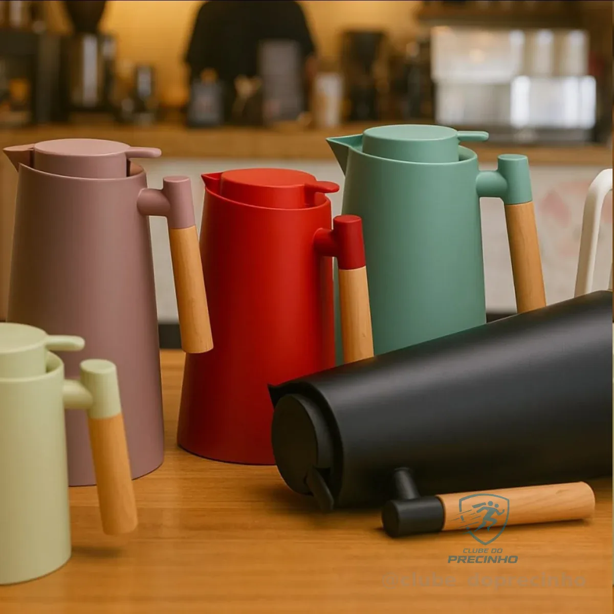 1 Litro Com Garrafa Térmica Termômetro Led Para Chás / Café